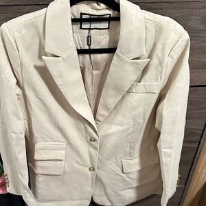 Defected Ivory Women's Suit Jacket size M